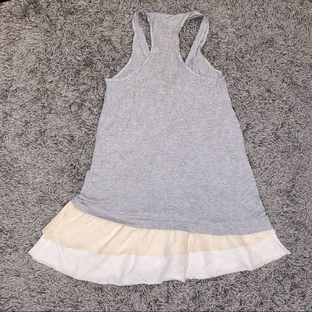 Splendid Henley Grey Ruffle Tank Top - Picture 5 of 5